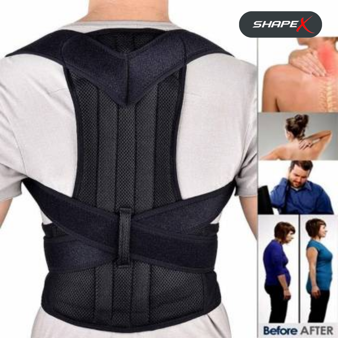 SHAPE X Posture Corrector – Relieve Back & Neck Pain, Align Spine, Improve Posture in 3 Weeks