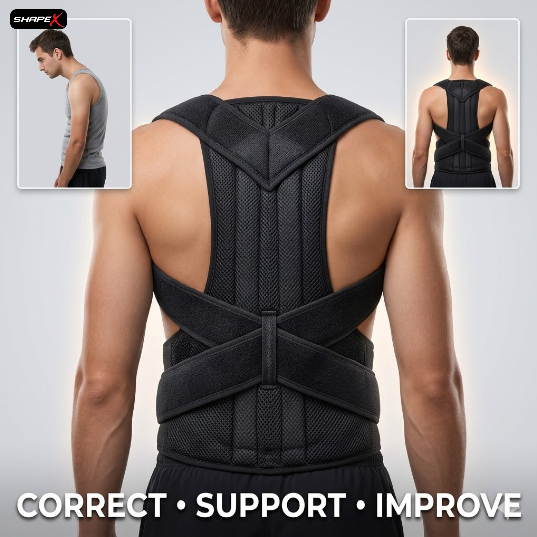 SHAPE X Posture Corrector – Relieve Back & Neck Pain, Align Spine, Improve Posture in 3 Weeks