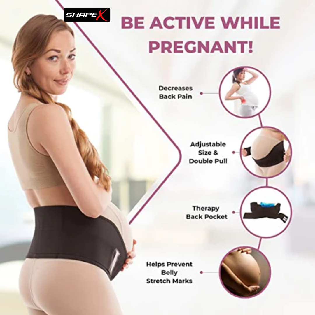 Adjustable Maternity Support Belt – 3-in-1 for Back Pain, Pelvic Pain (SPD/PGP), Bladder Pressure & Stretch Marks – Breathable Mesh, Fits All Trimesters