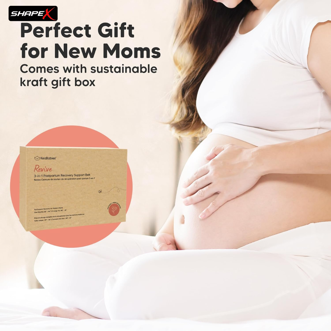 3-in-1 Postpartum Recovery Belt – Shrink Belly, Support Pelvis & Waist – Regain Pre-Pregnancy Body Faster
